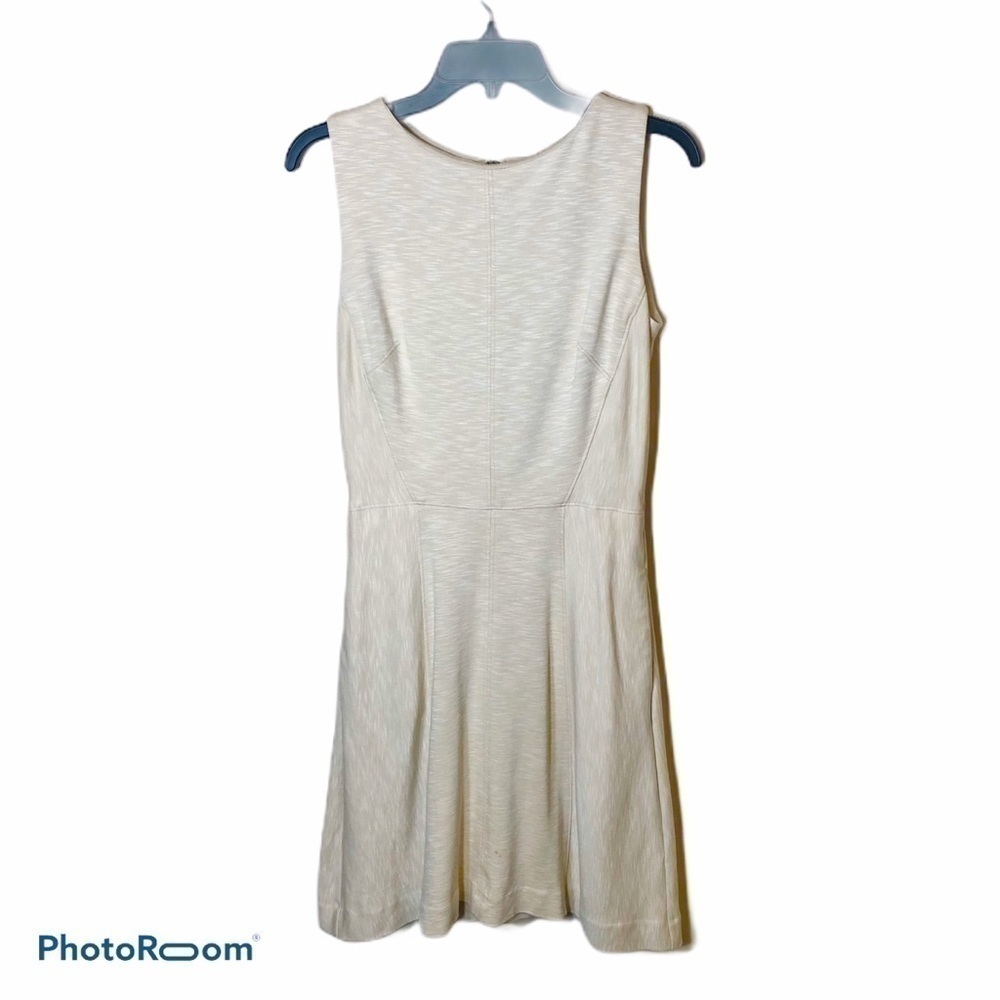 Dalia Cream Fit & Flare Sleeveless Dress Sz 5
